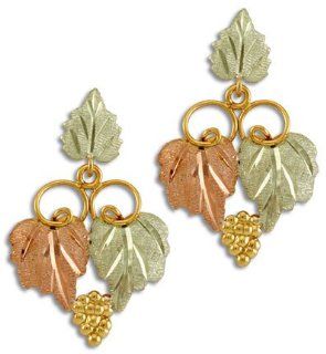 Landstroms Black Hills Gold classic earrings for pierced ears   A106PD Landstroms Jewelry