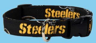 Country Brook Design Steelers Custom Handmade Designer Dog Collar XL  Pet Collars 
