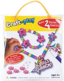 Crafty Craft n Play Activity Kit Girls Rock Jewelry 