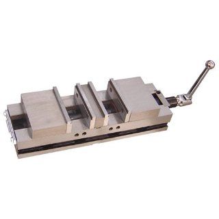 TTC Double Lock Precision Milling Machine Vise   Jaw Width: 6.3" (160mm)   Jaw Depth: 2" (50mm) Max Opening: 4" (100mm): Home Improvement