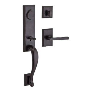 Baldwin FD.FAI.481 Dark Bronze Fairbanks Dummy Handleset with Knob   Door Handles  