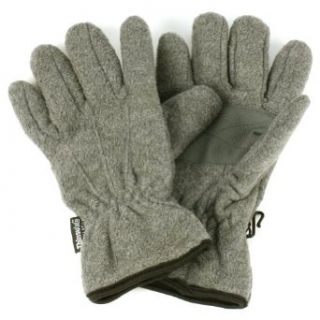 Ladies Winter Dual Thick Fleece Ski 3M Thinsulate Grip Snow Gloves Gray M/L at  Womens Clothing store