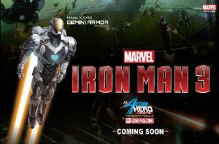 Dragon Models Iron Man 3 Iron Man Mark XXXiX Startboost Armor Vignette Action Figure: Toys & Games