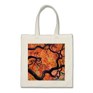 Autumn Tree of Life Gaia Earth Axis Pagan Wiccan Canvas Bags