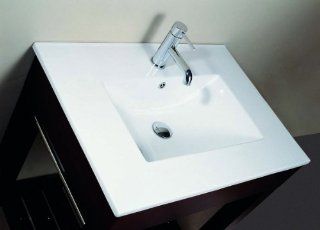 Avanity CUT49WT 49 Inch Vitreous China Top with Square Bowl   Bathroom Sinks  