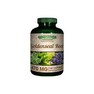Goldenseal Root 470 Mg   100 Capsules: Health & Personal Care