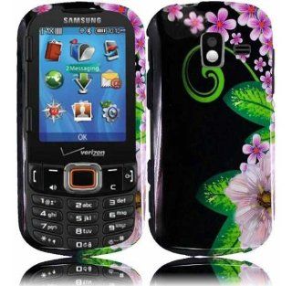 Samsung Intensity III U485 Design Cover   Green Flower: Cell Phones & Accessories