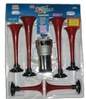 Wolo Model  485 Plastic Six Trumpet Musical Air Horn Kit , Plays Star Trek Song   12 Volt: Automotive