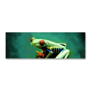 Tree Frog Bookmark Cards Business Card Templates