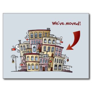 We've Moved Postcard