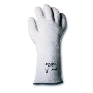 Ansell Crusader Flex 42 474 Nitrile High Temperature Glove, Coated on Non Woven Felt Liner, Large (Pack of 12 Pairs) Work Gloves