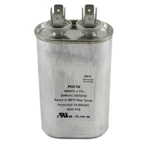 Packard 370 Volts Motor Run Capacitor Oval 10MFD DISCONTINUED POC10