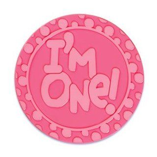 Happy Birthday I'm One {Girly Pink} Plastic Cake Topper Decoration : Everything Else