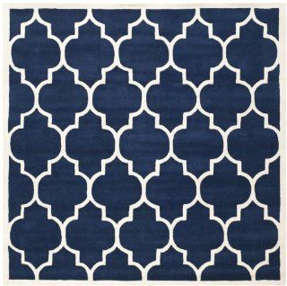 Safavieh CHT733C Chatham Collection Area Rug, 9 Feet, Dark Blue and Ivory  
