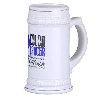 Grunge Ribbon Colon Cancer Awareness Month Coffee Mug