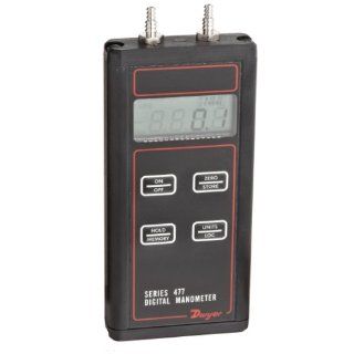 Dwyer Series 477 Handheld Digital Manometer, 0 200.0"WC Range, FM Approved: Industrial & Scientific
