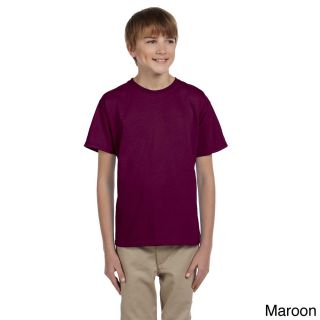 Gildan Gildan Youth Ultra Cotton 6 ounce T shirt Brown Size XS (4 6)