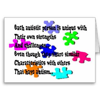 With Autism, I Have Strengths card