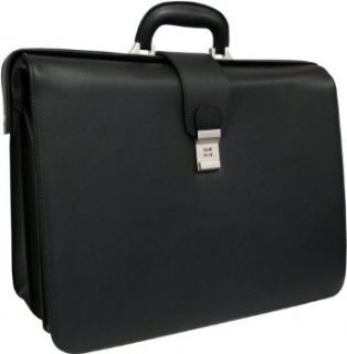APC Guru Leather Legal Executive Briefcase (Black): Clothing
