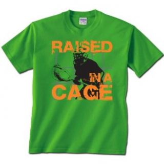 Lacrosse T Shirt Short Sleeve   Raised In a Cage Lacrosse: Clothing