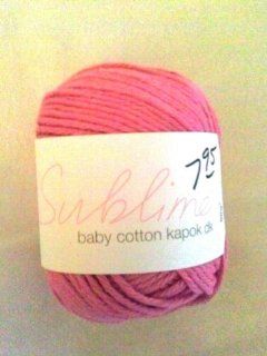 Sublime Dark Pink Baby Cotton Kapok dk yarn #0184 Lot 66 482  Other Products  