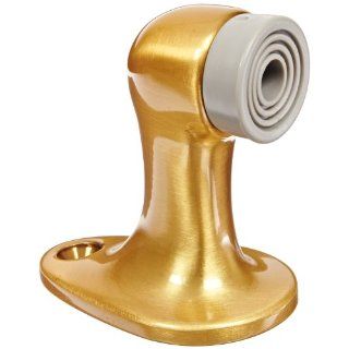 Rockwood 483.10 Bronze Door Stop, #12 x 1 1/4" FH WS Fastener with Plastic Anchor, 1 5/8" Base Width x 2 5/8" Base Length, 2 3/4" Height, Satin Clear Coated Finish: Industrial & Scientific