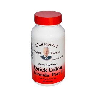 Dr. Christopher's   Quick Colon Part 1   100 Vegetarian Capsules (485 mg each): Health & Personal Care