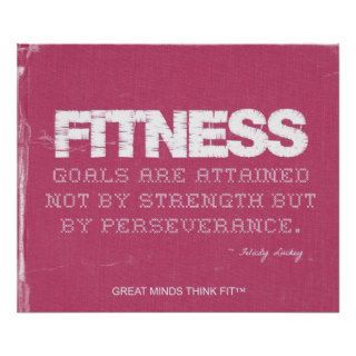 Pink Denim Fitness Quote for Fitness Motivation Poster