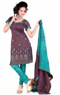 Triveni Fancy Embroidered Salwar kameez With Dupatta   503: World Apparel: Clothing