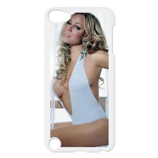 Mariah Carey Custom Case for iPod Touch 5, VICustom iTouch 5 Protective Cover(Black&White)   Retail Packaging Cell Phones & Accessories