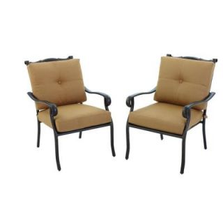 Hampton Bay Westbury Patio Deep Seating Lounge Chair with Tan Cushions (2 Pack) S2 ACQ07900