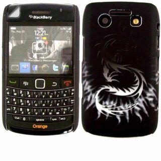 Dragon Hardback Case Cover Skin And LCD Screen Protector For Blackberry Bold 9700 9780 / Black Cell Phones & Accessories