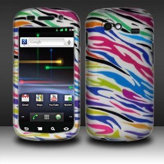 RAINBOW ZEBRA Hard Rubber Feel Plastic Design Cover Case for Samsung Nexus S i9020/ Nexus S 4G: Everything Else