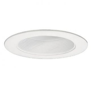 Halo 494WB06   6 in.   White Baffle Trim with White Trim Ring   Fits Halo LED Downlight Modules
