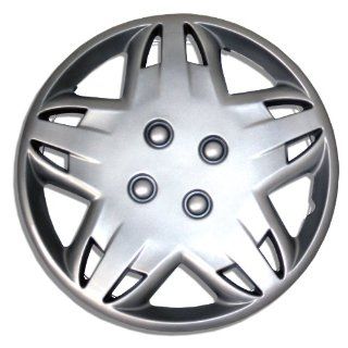 TuningPros WSC 509S14 Hubcaps Wheel Skin Cover 14 Inches Silver Set of 4: Automotive