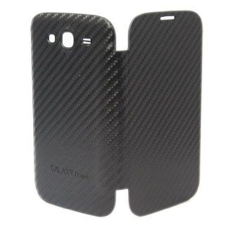 ivencase Carbon Fiber Housing Battery Flip Case Cover for Samsung Galaxy Grand Duos i9080 i9082 Black + One phone sticker + One "ivencase" Anti dust Plug Stopper: Cell Phones & Accessories