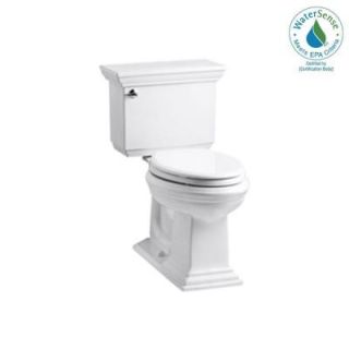 KOHLER Memoirs Stately Comfort Height 2 piece 1.28 GPF Elongated Toilet with AquaPiston Flush Technology in White K 3817 0