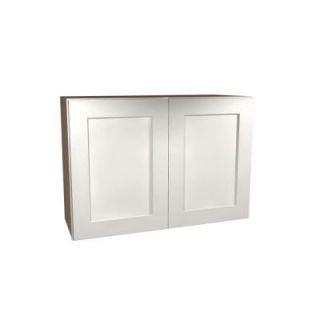 Home Decorators Collection Assembled 36x24x12 in. Wall Double Door Cabinet in Newport Pacific White W3624 NPW