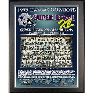 Healy Dallas Cowboys Super Bowl Xii Champions 13X16 Team Picture Plaque  Black 13 X 16 Inches : Sports Related Collectibles : Sports & Outdoors