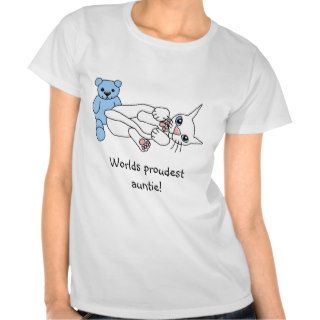 Baby Boy white Kitten Design Tshirts