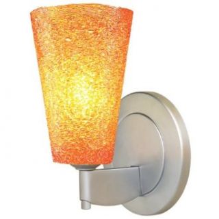 Bling II 1 Light Wall Sconce Finish Matte Chrome, Shade Color Gold, Bulb Type Type 1 x 3W LED (Included)    