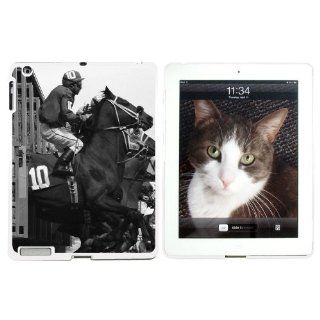 Horse Racing   Race Track Betting Running Vintage   Snap On Hard Protective Case for Apple iPad 2 3 4   White: Computers & Accessories