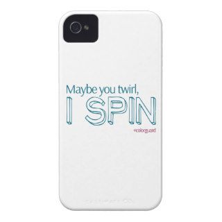 Color Guard "Maybe you twirl, I SPIN" iPhone 4 Case Mate Cases