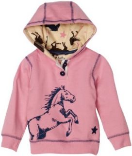 Hatley Girls 2 6x Starry Night Horses Pullover Hoodie, Pink, 5: Fashion Hoodies: Clothing