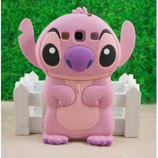 Pink Lilo and Stitch 3D Movable Ear Flip Silicone Case Cover for Samsung Galaxy S3 III i9300 Android: Cell Phones & Accessories