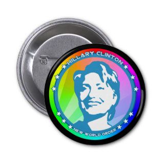 hillary clinton. rainbow. button