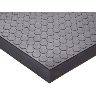 Ergomat Polyurethane Anti Fatigue Mat, for Non Critical Environments, 2' Width x 3' Length x 0.62" Thickness, Anthracite Floor Matting