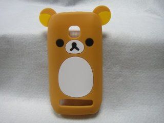 bear teddy 3D ear Cute lovely Soft Silicone Case Cover For NOKIA 603: Cell Phones & Accessories