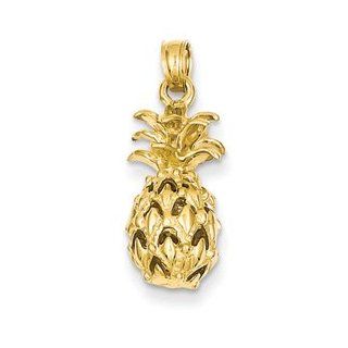 IceCarats Designer Jewelry 14K Pineapple Pendant: IceCarats: Jewelry