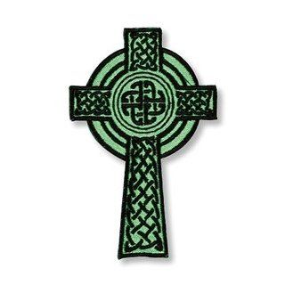 Celtic Irish Cross Embroidered Applique Patch Sticker  Show Your Heritage